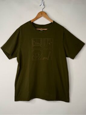 Arc’teryx Men’s Crew Neck Short Sleeve Olive Green Graphic TShirt SZ XL